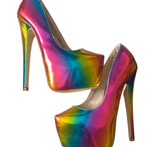 Rainbow  High Platform Heels #2952
